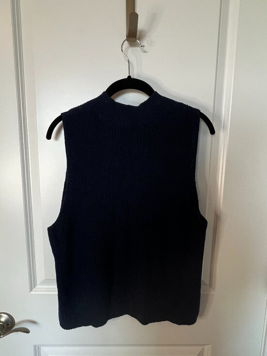LOFT Sweaters - Loft Navy Sleeveless Sweater Vest XL